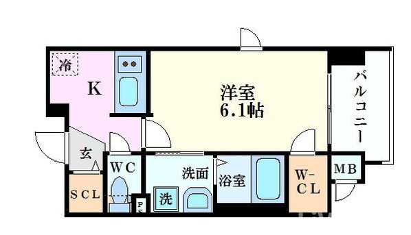 プレサンス心斎橋レヨンの物件間取画像